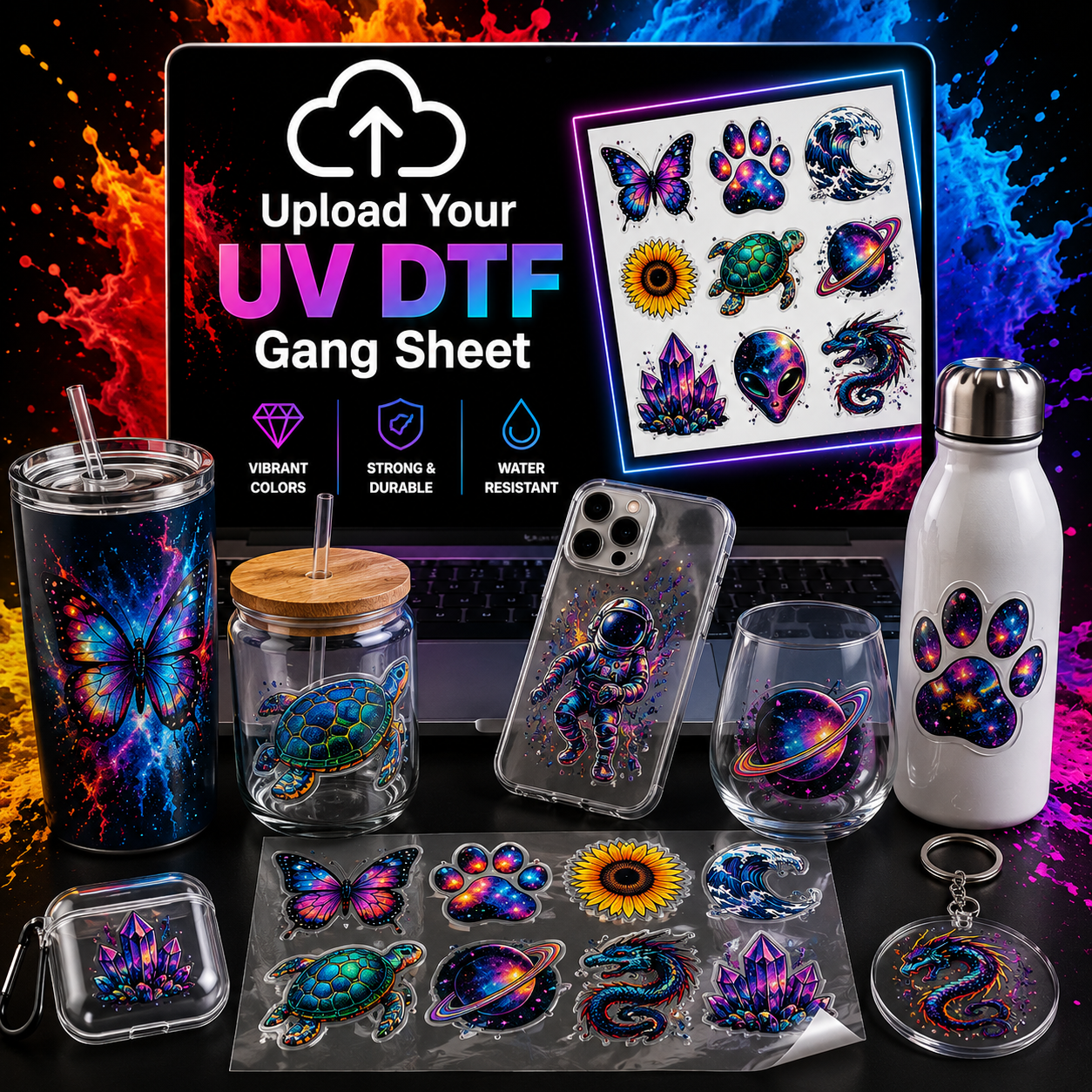 Upload Your UV DTF Gang Sheet